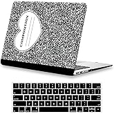 KEROM Compatible for MacBook Air 13 inch Case 2025-2022 M4 M3 M2 A3240 A3113 A2681, MacBook Air M4 13 inch Case, Protective Plastic Hard Shell & Keyboard Cover for Mac Air 13.6'', Composition Book