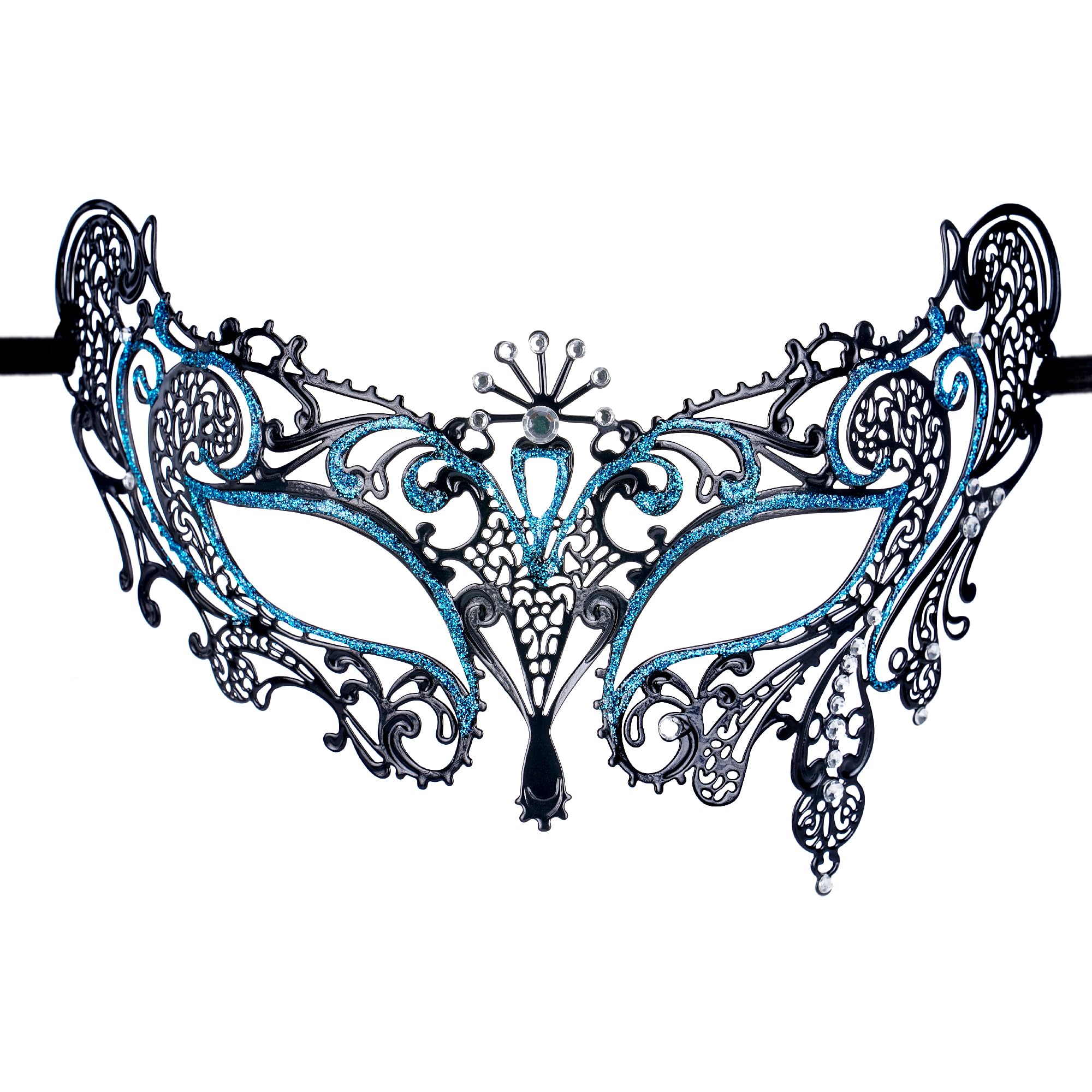 ETOFETE Masquerade Mask for Renaissance Prom Ball Party, Venetian Eye Mask with Rhinestone for Carnival Women Accessories