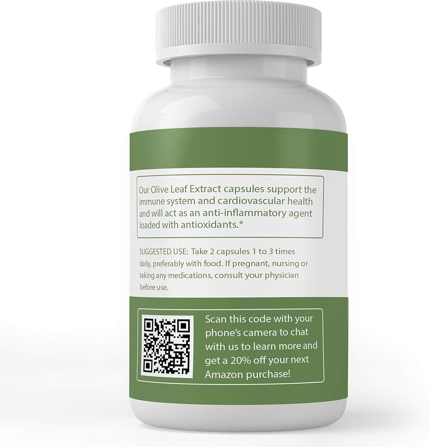 Olive Leaf Extract Capsules (100 Capsules, 800 mg per Serving) (2