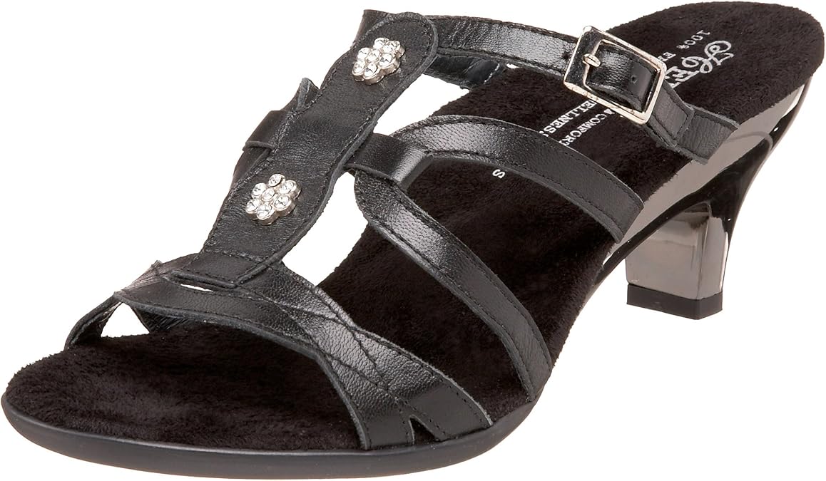 Amazon.com | Helle Comfort Women's Bessie Sandal, Black, 35 EU (US Women's 5 M) | Sandals