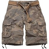 GSGGIG Cargo Short for Men, Relaxed Fit Camo Shorts, Outdoor Hiking Casual Work Bermuda Short with Multi Pockets