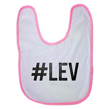 Amazoncom Pink Baby Bib With Levi Baby Boy Bibs Dribble Bibs