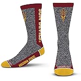 For Bare Feet NCAA Unisex Marble Mvp Crew Sock Ncaa Large