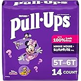 Pull-Ups Girls' Potty Training Pants, Size 5T-6T Training Underwear (46+ lbs), 14 Count