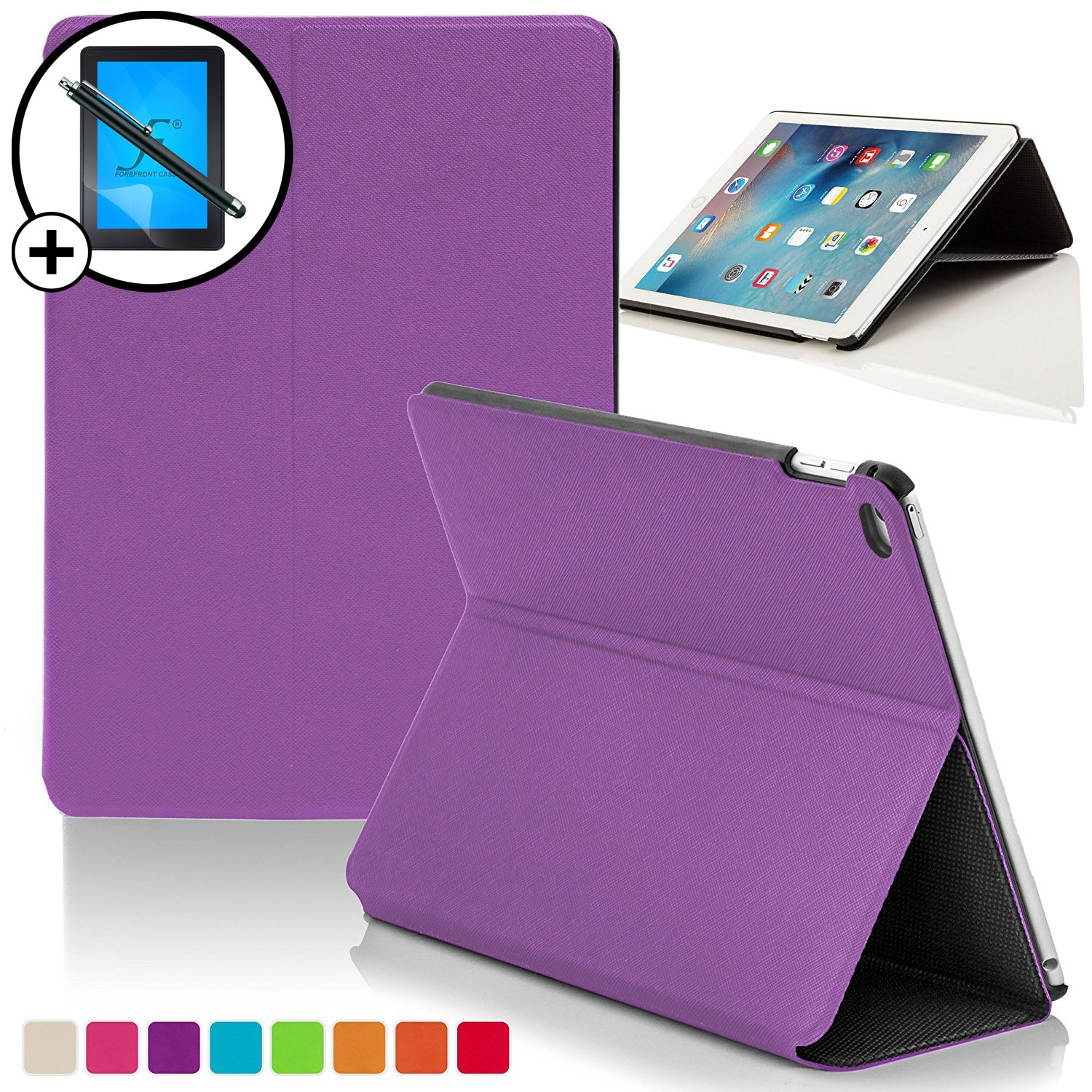 Bundles Computers & Accessories RED iPad 4 Clam Shell Case Cover Stand Folio Forefront Cases