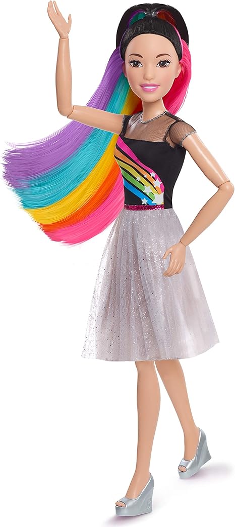barbie rainbow sparkle hair amazon