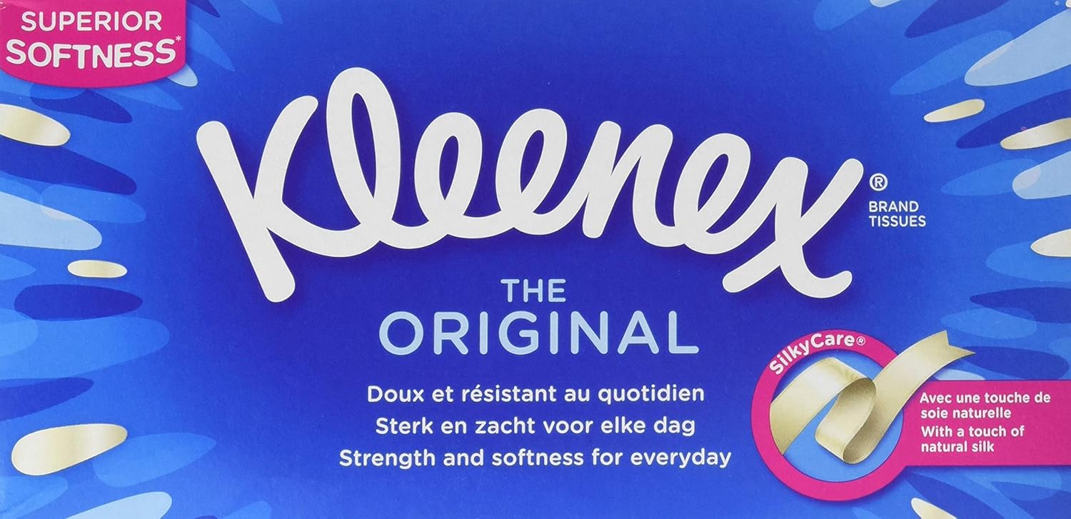 Kleenex 8824 Pañuelos Faciales 3 Capas 72 Pañuelos Blanco Caja con 12