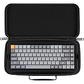 Keychron Carrying Case for K3 / K3 Pro / K3 Max / S1 – Black EVA Hard Shell Canvas Bag with Comfortable Handle for Travel & Storage