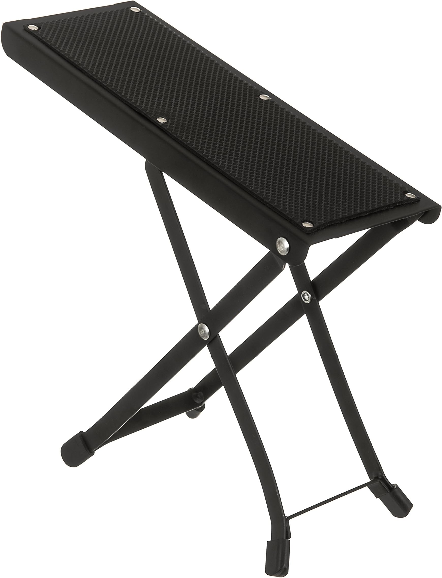 BDUK High Quality Height and Angle Adjustable Folding Guitar Foot Stool - Heavy Duty Metal Music Foot Rest with Non Slip Rubber Feet for Extra Stability – Folds Flat in Seconds