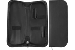 TOVINANNA Hair Cutting Scissors Bag with Dual Compartments Lightweight Portable Shears Case for Professional Hairdressers Sal