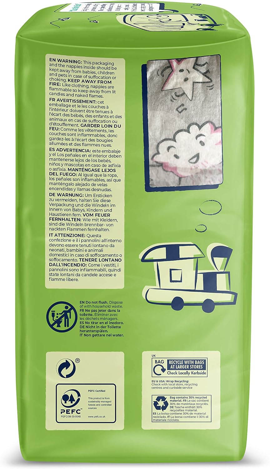 Mum & You Premium, Dry Baby Nappy Pants, Green, Premium Size 6 (16+kg) - Image 4