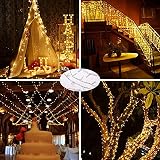 Lezonic 120 LED String Lights Mains Powered 12M Waterproof Warm White view 4