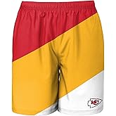 FOCO Kansas City Chiefs NFL Mens Colorblock Double Down Liner Training Shorts - M
