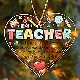 Teacher Ornament Gifts for Women Stocking Stuffers for Women Christmas Appreciation Week Gift Retirement Gift Back to School Graduation Gifts for Teachers