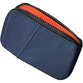 ALPAKA Zip Card Pouch - Card Wallet and Coin Pouch - Holds 12-20 Cards and Cash Holder with Blue Axoflux, RFID Blocking Weatherproof Material