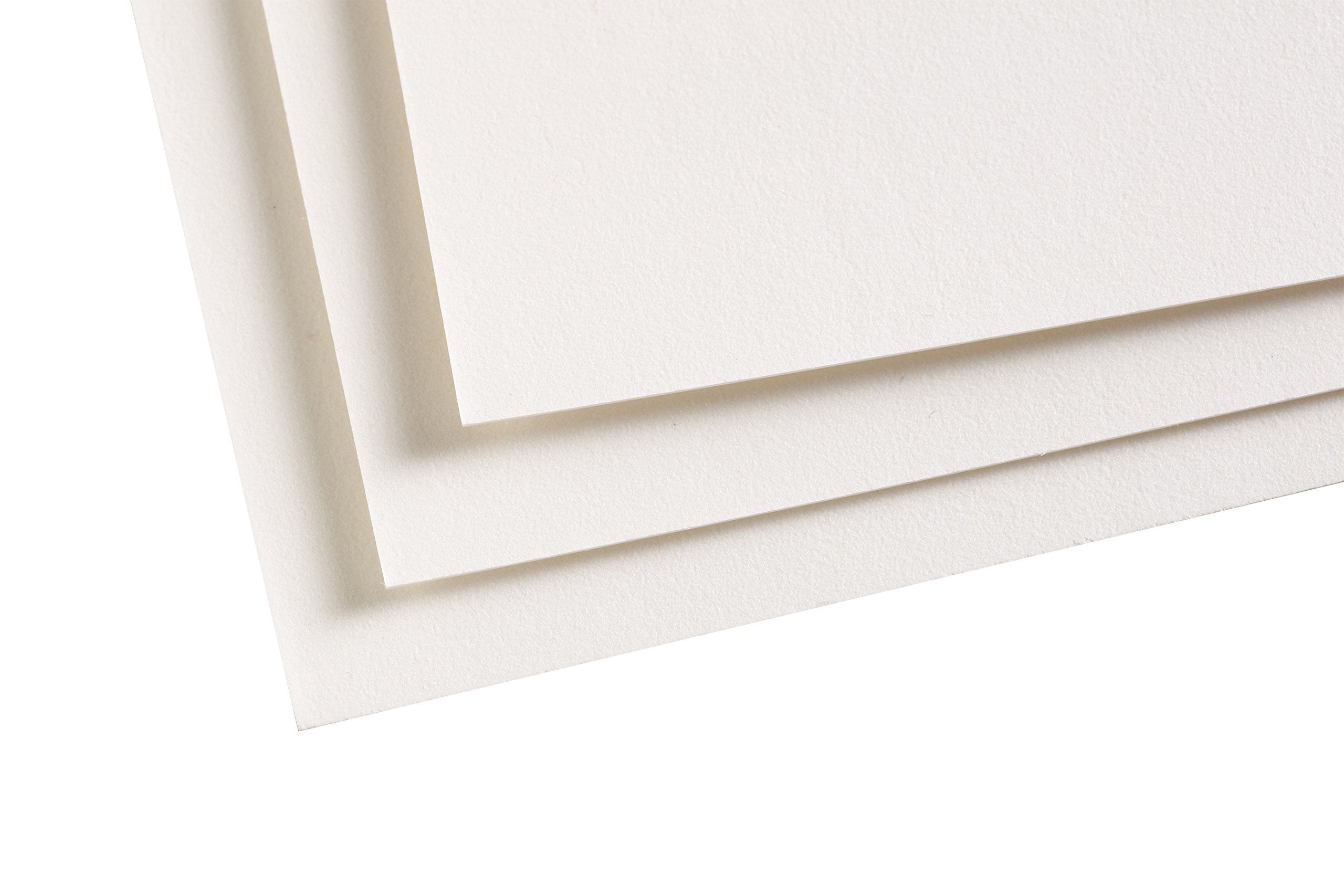 Clairefontaine - Ref 197016C - Pastelmat Card Sheets (Pack of 5 Sheets) - 360gsm Card - 24 x 32cm - White Colour - Specially Formulated For Use With Pastels
