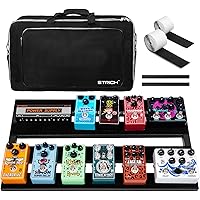 STRICH Guitar Pedal Board Aluminum Alloy 2.65lb Lightweight Effect Pedalboard 22'' x 12.5'' with Carry Bag, STANDARD 22 (Angl