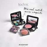 Technic 36 Pc Clear Makeup Train Case with Cosmetics Tools & Mirror - Travel view 4