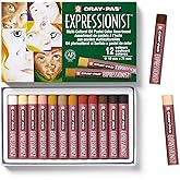 SAKURA Cray-Pas Expressionist Multi-Cultural Oil Pastel Set - Soft Oil Pastels for Artists - 12 Colors