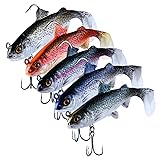 Goture Agiler Lead Jigs Soft Fishing Lures with Hook Sinking Swimbaits for Saltw