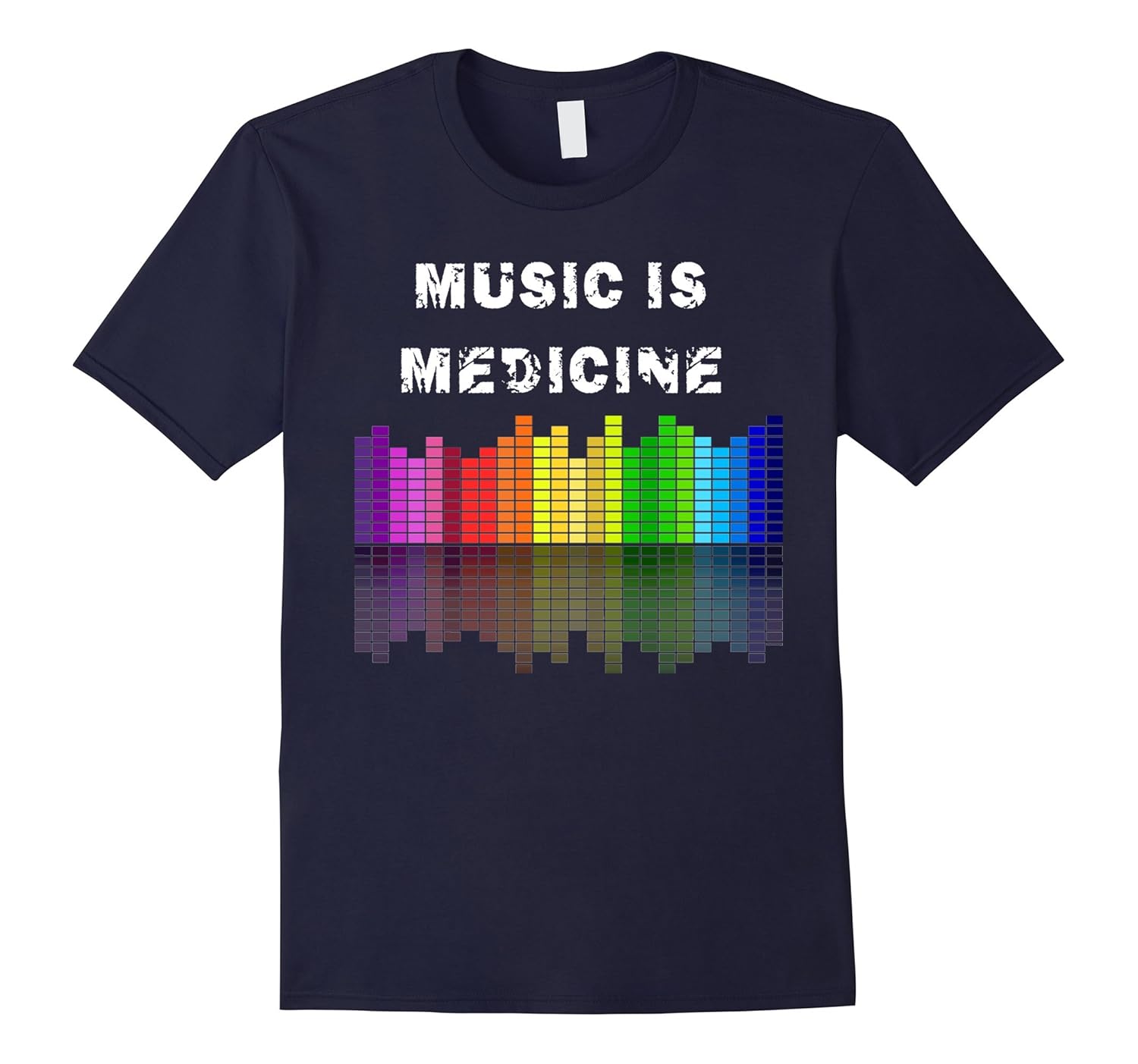 Music Is Medicine Equalizer DJ T Shirts Musical Quotes Gift-ANZ