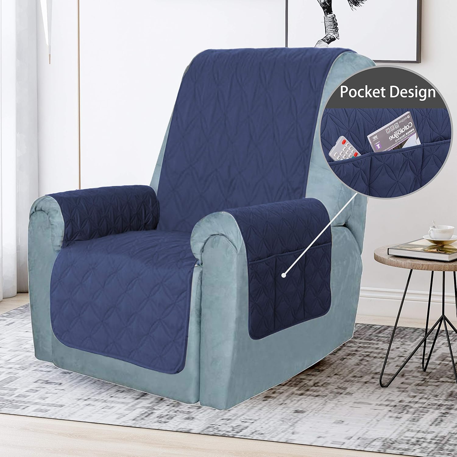 SOFTOWN Recliner Chair Cover Non-Slip Recliner Sofa Cover 100% Waterproof Furniture Protector Couch Covers for Dog Pets: Home & Kitchen