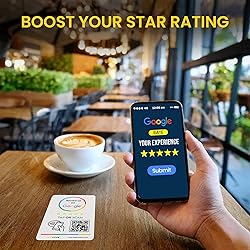 Google Review Tap Stickers, 5-Pack by