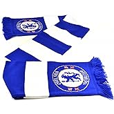 Chelsea FC Official Soccer Jacquard Bar Scarf (One Size) (Blue/White)