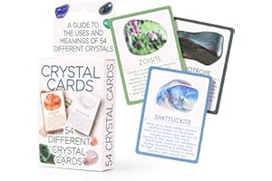 KALAN Crystal Healing Deck- Complete Guide to Meaning & Uses of Crystal, Stones, and Gems - 54 Crystal Oracle Cards - Enhance Your Body Care Routine & Energize Your Life