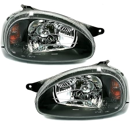 AD Tuning GmbH & Co. KG 960102 Scheinwerfer Set, Klarglas Schwarz