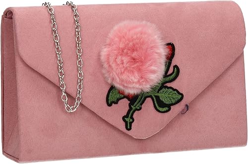 rose pink clutch