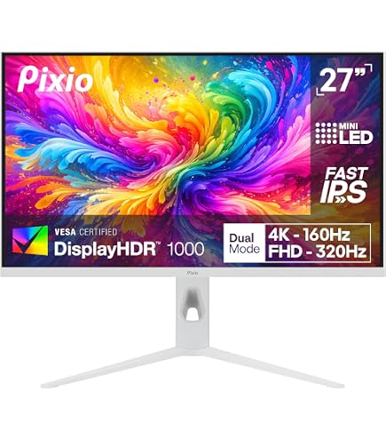 Amazon.com: Pixio PX248 Prime V2 White 24 inch 180Hz Fast IPS FHD