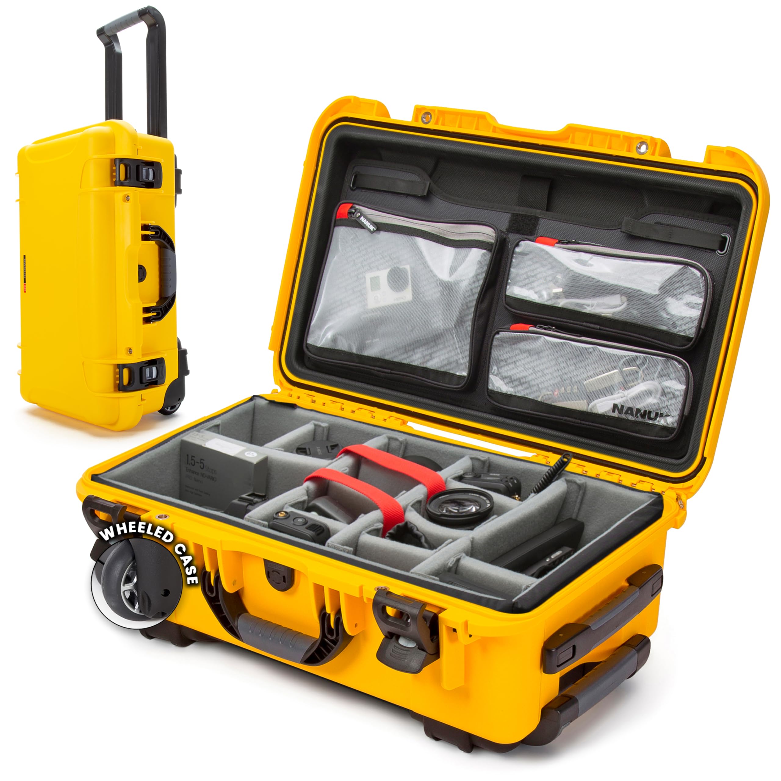 NANUK 935 Pro Photo Kit Camera Case, Waterproof Wheeled Hard Case, Carry-On