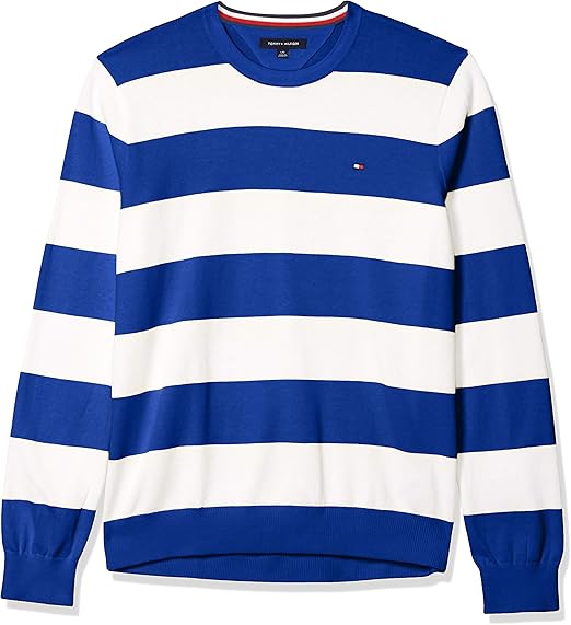 Amazon Tommy Hilfiger メンズ ラグビー クルーネックセーター セーター 通販