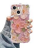 Jusy Case for iPhone 14, Colorful Retro Oil
