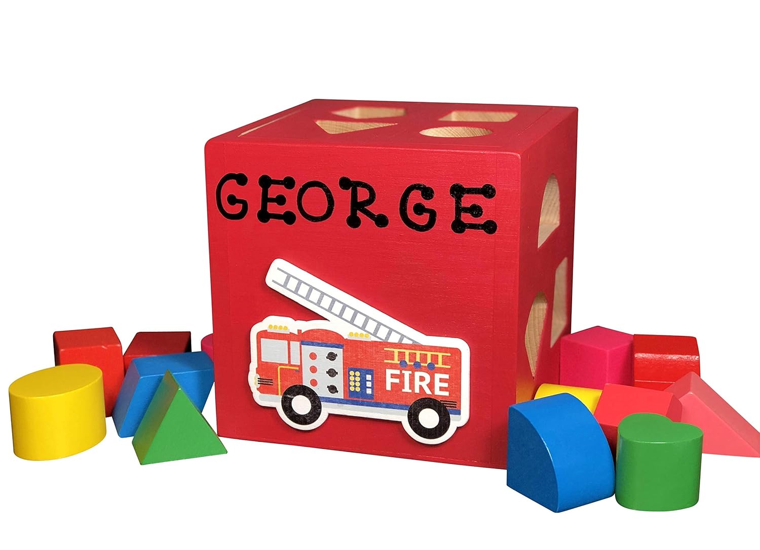 wooden toddler truck