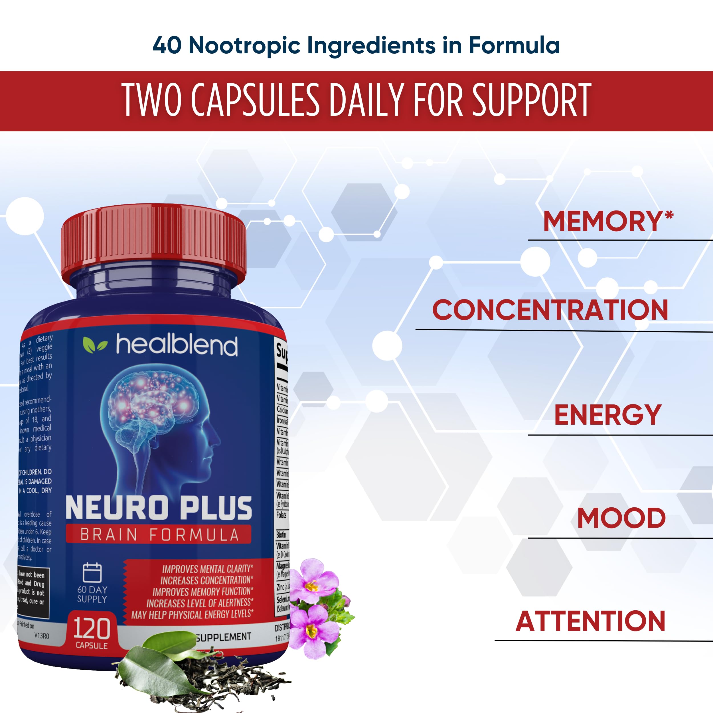 Mua Neuro Plus Brain & Focus Formula - Nootropic Brain Booster ...