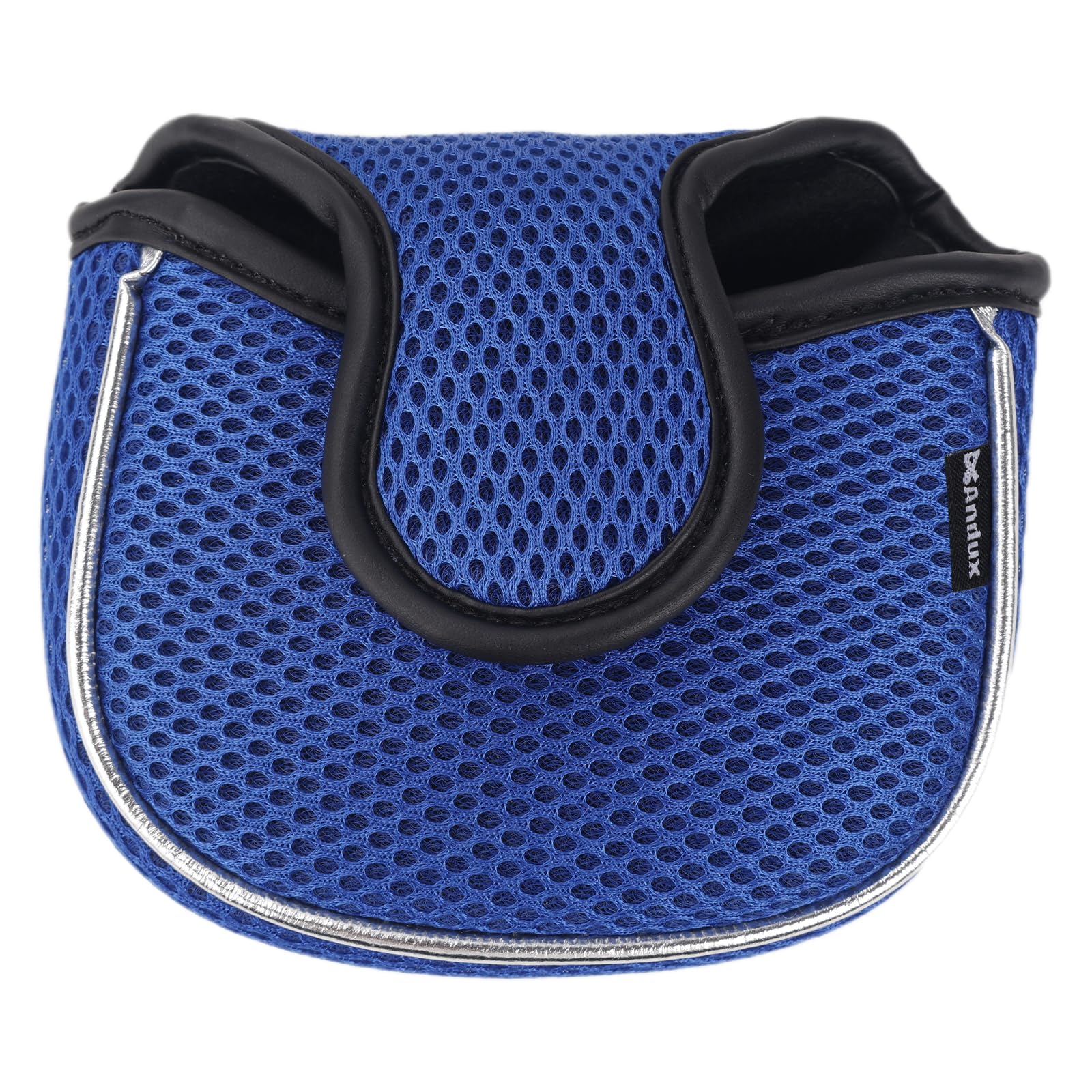 Andux Mesh Heel-Shafted Mallet Putter Cover Golf Putter Head Covers Blue, Square MT/TG14