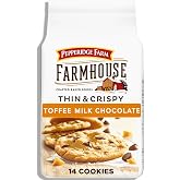 Pepperidge Farm Farmhouse Thin &amp; Crispy Toffee Chocolate Cookies, 6.9 Oz