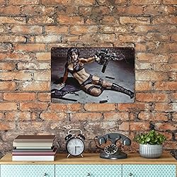 Dbhnlkoo Girl Retro Sexy Girl Metal Poster Hot