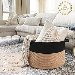 INDRESSME XXXLarge Cotton Rope Basket Woven Baby