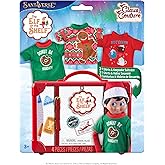 The Elf on the Shelf Claus Couture Festive Fun T-Shirt Set – 3-Pack Scout Elf Outfits (Scout Elf Not Included)
