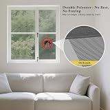 fowong Fly Screens for Windows 130cm x 150cm White Polyester Mesh view 6