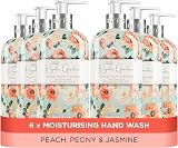 Baylis & Harding Royale Garden Peach Peony Jasmine Hand Wash 500ml x6