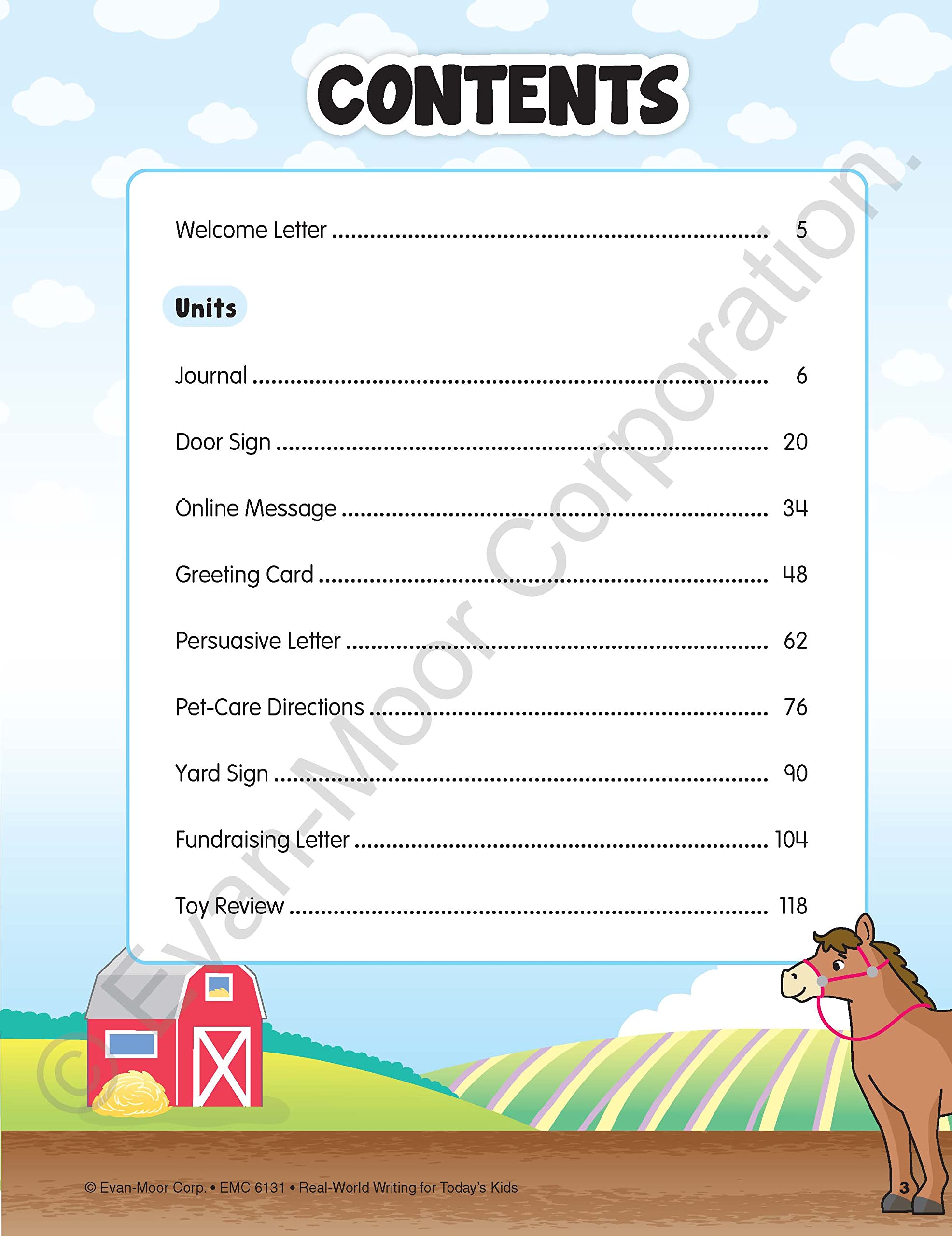 Evan-Moor Real-World Writing Activities for Today's Kids Workbook, Ages 6-7, Grades 1-2, Guided Instruction, Examples, Practice, Journal Entry, Online Messages, Greeting Cards, Persuasive Letters