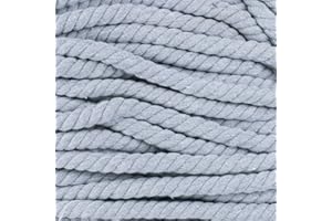 WEST COAST PARACORD Natural Twisted Cotton Rope - Soft But Strong - Assorted Colors - 1/2 Inch Diameter (Light Gray, 25 Feet)
