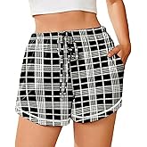 Ekouaer Pajama Shorts for Women 2026 Soft Sleep Shorts Casual Lounge Pants Comfy Pj Pants with Pockets