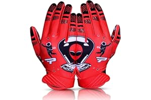 PLAYEUR Alien Grip Infinite Pro Edition Football Gloves –Endless Game – GripPro Tech for Adult, Kids & Youth Football Gloves, No Peel, Ever Tacky