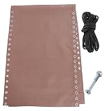 17" 19" 21" Wide Zero Gravity Chair Replacement Fabric, Repair Cloth with 4 Gravity Chair Replacement Cord Screws Kit, Zero Gravity Chair Accessories for Sling Patio Lawn Lounge Chair, Brown