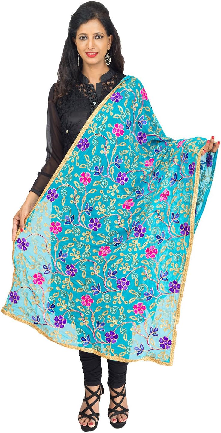 LIONIZE Women's Embroidery Dupatta